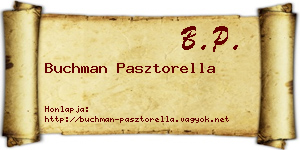 Buchman Pasztorella névjegykártya